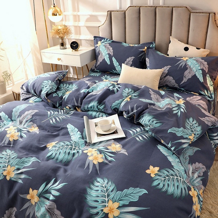 91家纺网 家纺一手货源 找家纺 晶缦家纺 2024新款典雅系-全棉活性磨毛多规格单品被套 热带罗林