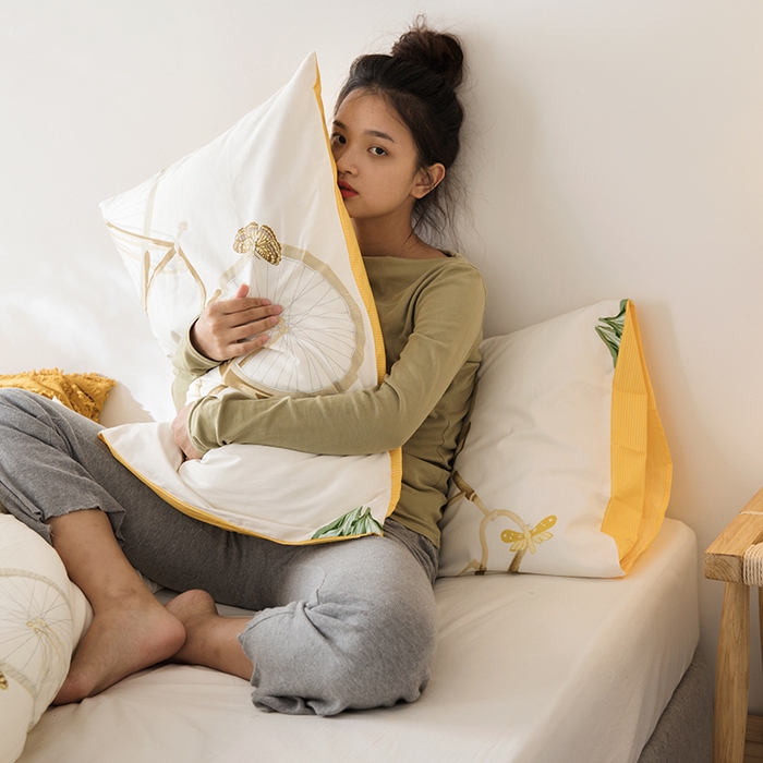 91家纺网 家纺一手货源 找家纺 莱福仕家纺 2024新款全棉13070四季被冬被被子被芯 写意巴黎