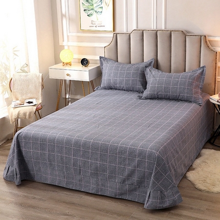 晶缦家纺 2024新款典雅系-全棉活性磨毛多规格单品床单 艺术格林
