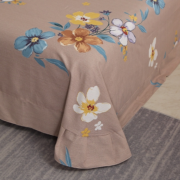 91家纺网 家纺一手货源 找家纺 晶缦家纺 2024新款典雅系-全棉活性磨毛多规格单品床单 唯美满庭