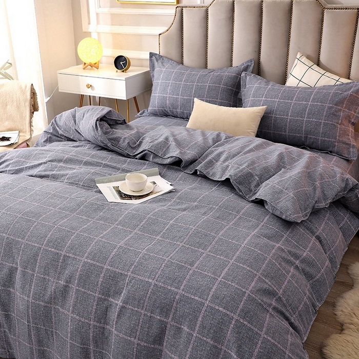 91家纺网 家纺一手货源 找家纺 晶缦家纺 2024新款典雅系-全棉活性磨毛多规格四件套 艺术格林