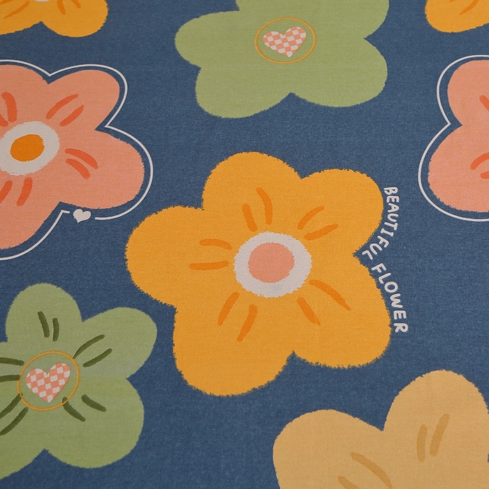 91家纺网 家纺一手货源 找家纺 晶缦家纺 2024新款典雅系-全棉活性磨毛多规格单品床单 炫彩佳人蓝