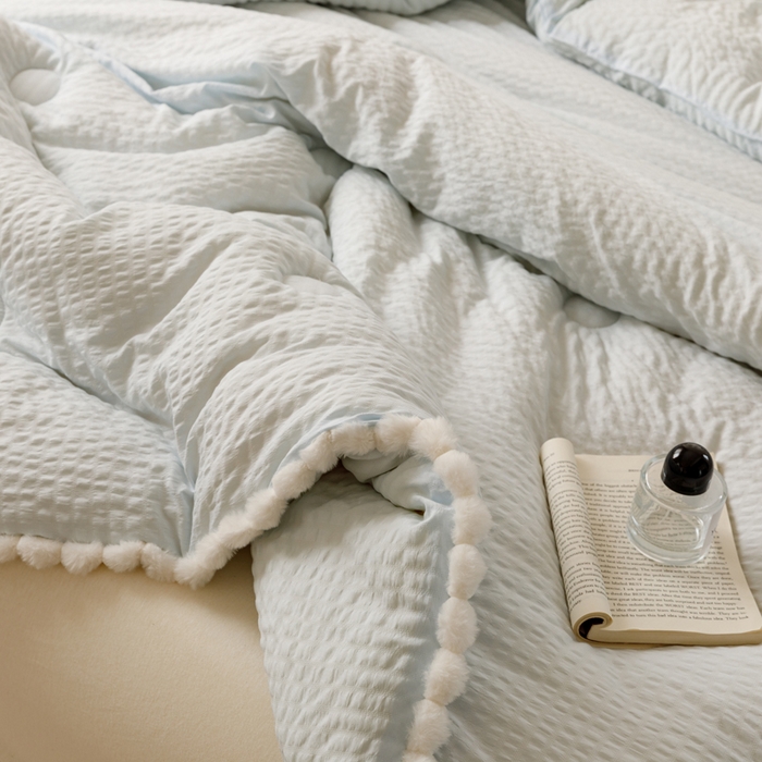 91家纺网 家纺一手货源 找家纺 （总）U被家纺 2025新款亲肤舒适糯糯兔毛冬被被子被芯