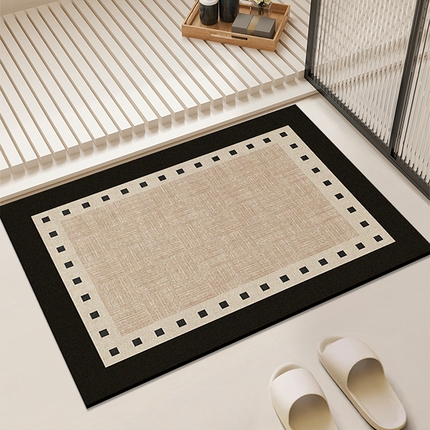 91家纺网 家纺一手货源 找家纺 （总）卡初家居（原微来） 2025新款奶油风硅藻泥吸水地垫