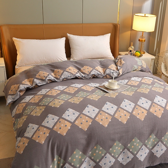 91家纺网 家纺一手货源 找家纺 晶缦家纺 2024新款典雅系-全棉活性磨毛多规格单品被套 寻梦