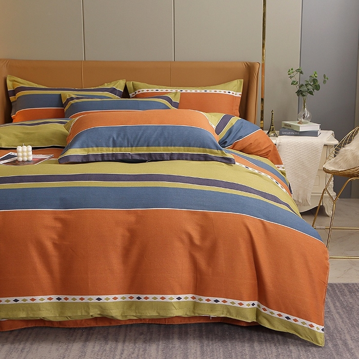 91家纺网 家纺一手货源 找家纺 晶缦家纺 2024新款典雅系-全棉活性磨毛多规格单品被套 印象空间