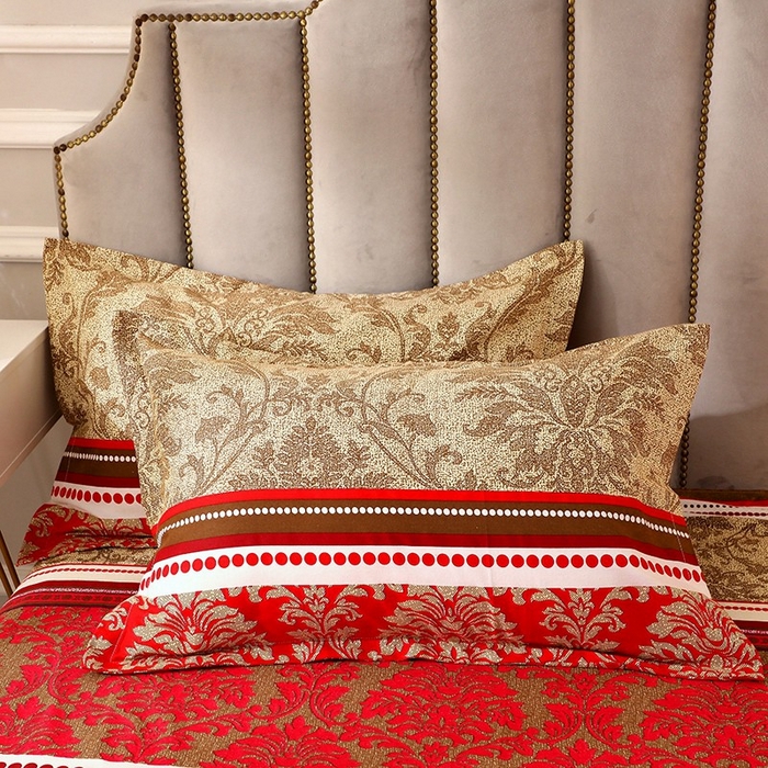 91家纺网 家纺一手货源 找家纺 晶缦家纺 2024新款典雅系-全棉活性磨毛多规格单品枕套 唐之韵