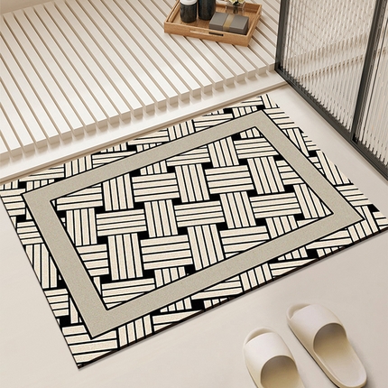 91家纺网 家纺一手货源 找家纺 （总）卡初家居（原微来） 2025新款奶油风硅藻泥吸水地垫