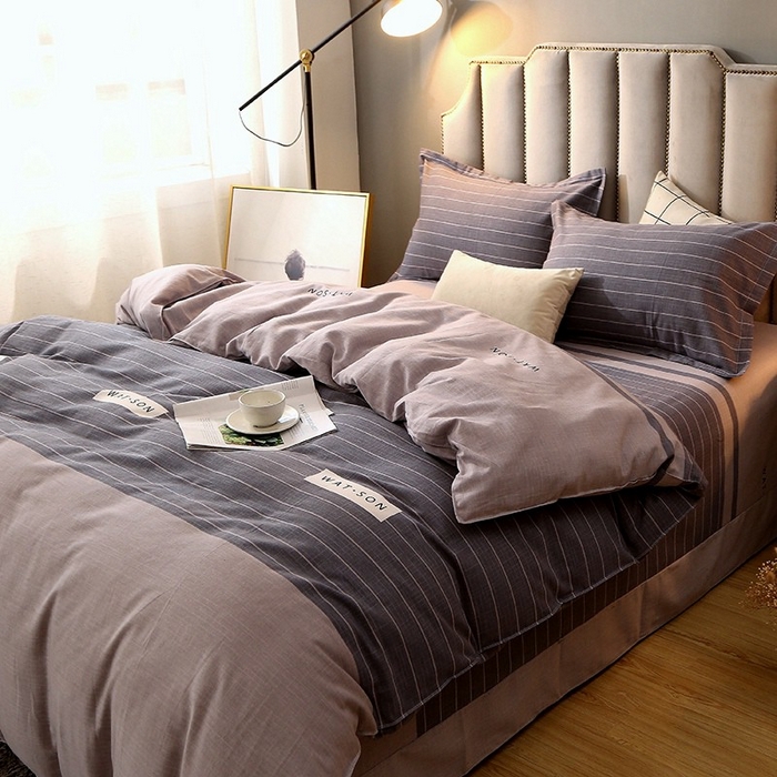 91家纺网 家纺一手货源 找家纺 晶缦家纺 2024新款典雅系-全棉活性磨毛多规格四件套 沃森