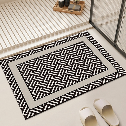 91家纺网 家纺一手货源 找家纺 （总）卡初家居（原微来） 2025新款奶油风硅藻泥吸水地垫