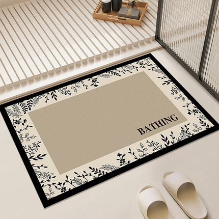 91家纺网 家纺一手货源 找家纺 （总）卡初家居（原微来） 2025新款奶油风硅藻泥吸水地垫