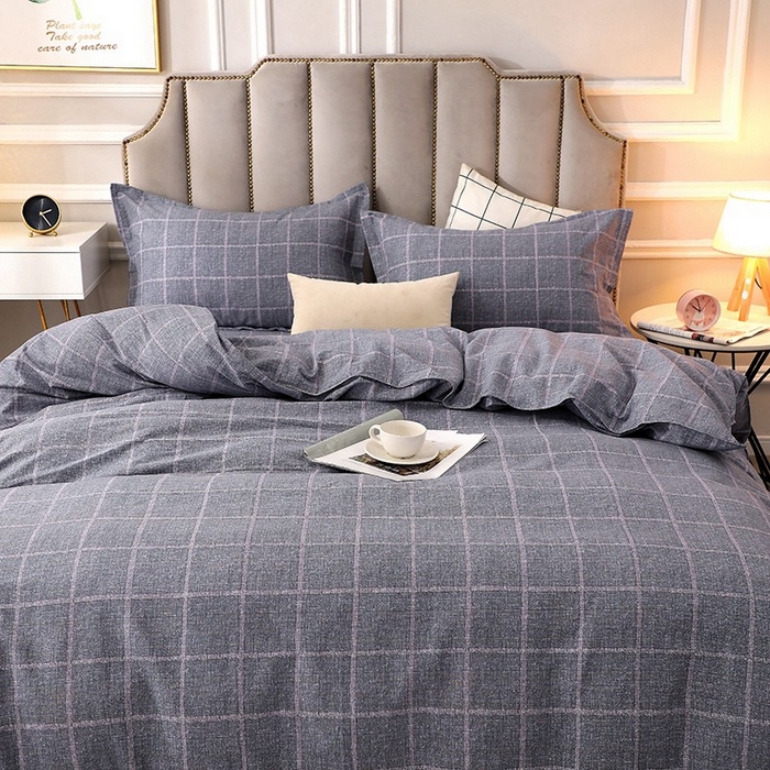 91家纺网 家纺一手货源 找家纺 晶缦家纺 2024新款典雅系-全棉活性磨毛多规格四件套 艺术格林