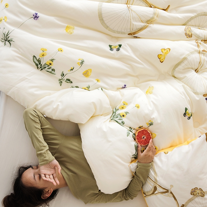 91家纺网 家纺一手货源 找家纺 莱福仕家纺 2024新款全棉13070四季被冬被被子被芯 写意巴黎