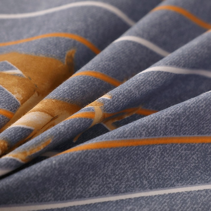 91家纺网 家纺一手货源 找家纺 晶缦家纺 2024新款典雅系-全棉活性磨毛多规格单品被套 一鹿相伴