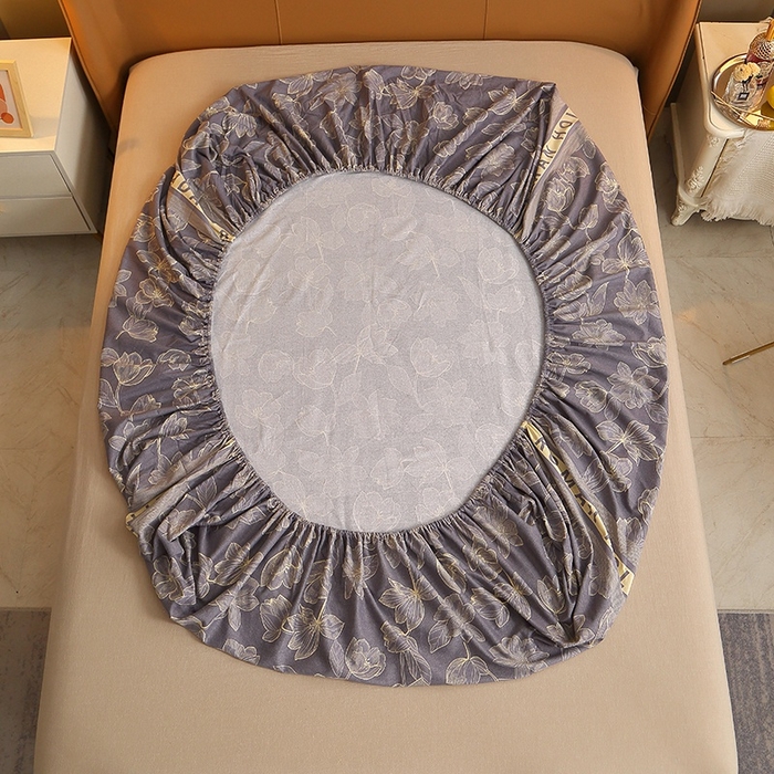 91家纺网 家纺一手货源 找家纺 晶缦家纺 2024新款典雅系-全棉活性磨毛多规格单品床笠 林间晨曲