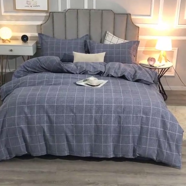 91家纺网 家纺一手货源 找家纺 晶缦家纺 2024新款典雅系-全棉活性磨毛多规格四件套 艺术格林