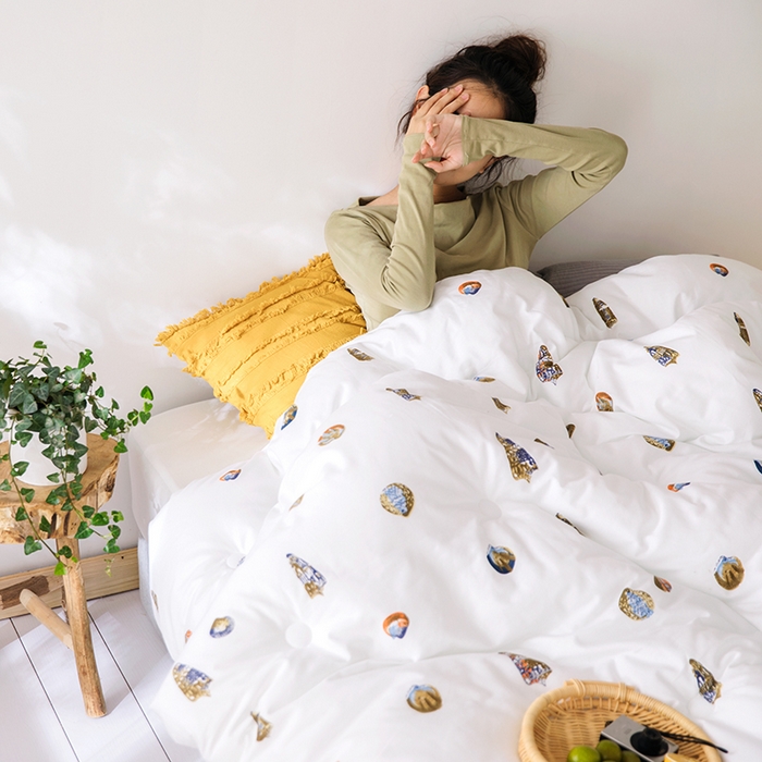 91家纺网 家纺一手货源 找家纺 莱福仕家纺 2024新款全棉13070四季被冬被被子被芯 贝壳情缘