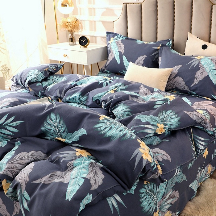 91家纺网 家纺一手货源 找家纺 晶缦家纺 2024新款典雅系-全棉活性磨毛多规格单品被套 热带罗林