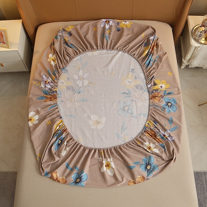 91家纺网 家纺一手货源 找家纺 晶缦家纺 2024新款典雅系-全棉活性磨毛多规格单品床笠 唯美满庭