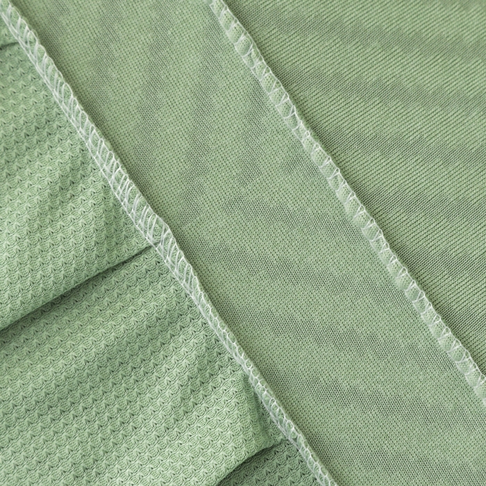 91家纺网 家纺一手货源 找家纺 千彤沙发垫 2024新款拉华绒人字纹系列裙边椅子套 裙边-人字纹-浅绿
