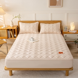 91家纺网 家纺一手货源 找家纺 有品 2024新款A类原棉大豆床笠系列 雅韵-卡其,雅韵-卡其