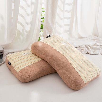 91家纺网 家纺一手货源 找家纺 （总）织布人 202新款荞麦枕全棉提花睡眠科技肩颈养护枕全荞麦壳枕头+枕芯