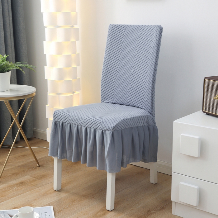 91家纺网 家纺一手货源 找家纺 （总）千彤沙发垫 2024新款拉华绒人字纹系列裙边椅子套