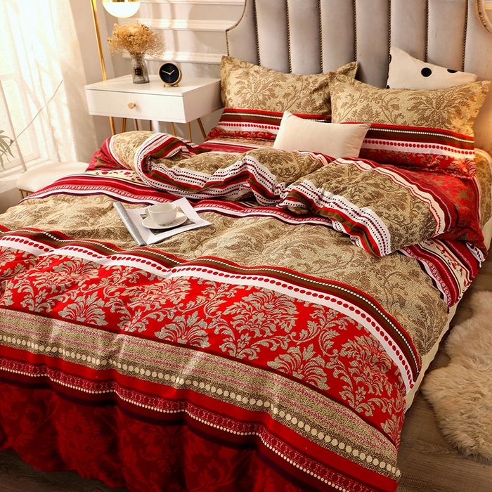 91家纺网 家纺一手货源 找家纺 晶缦家纺 2024新款典雅系-全棉活性磨毛多规格单品被套 唐之韵