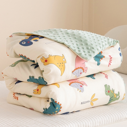 91家纺网 家纺一手货源 找家纺 （总）嗨生活 2025新款全棉豆豆被儿童豆豆被春秋被冬被幼儿园可拆款被子