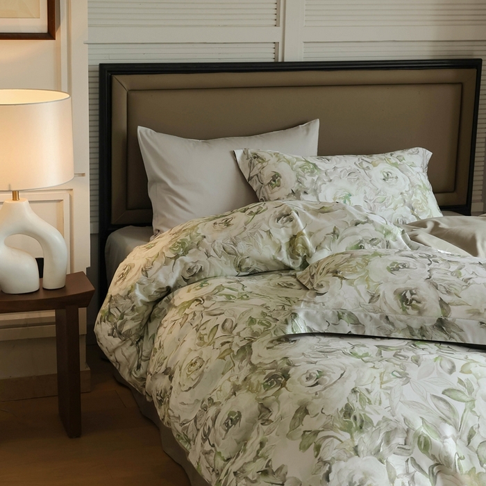 91家纺网 家纺一手货源 找家纺 久典家居 2024新款60S天丝棉数码磨毛四件套 左岸故事