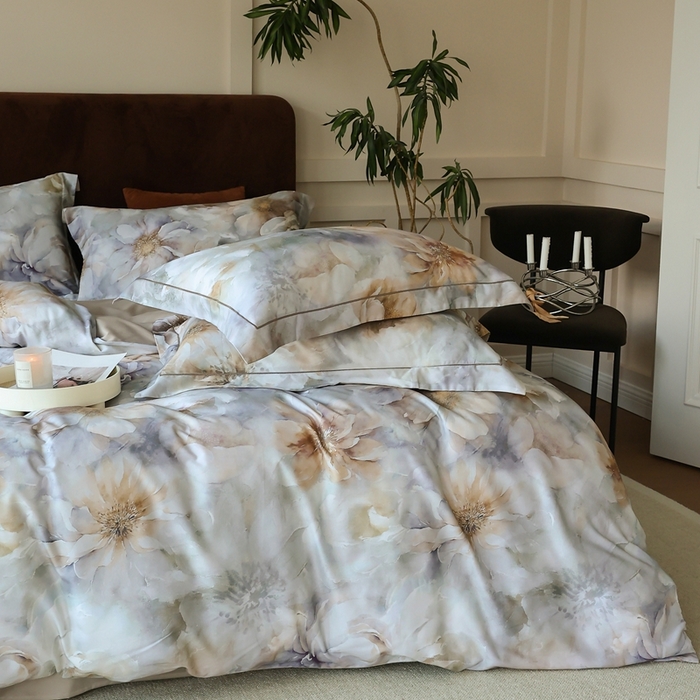 91家纺网 家纺一手货源 找家纺 久典家居 2024新款60S天丝棉数码磨毛四件套 萨曼莎