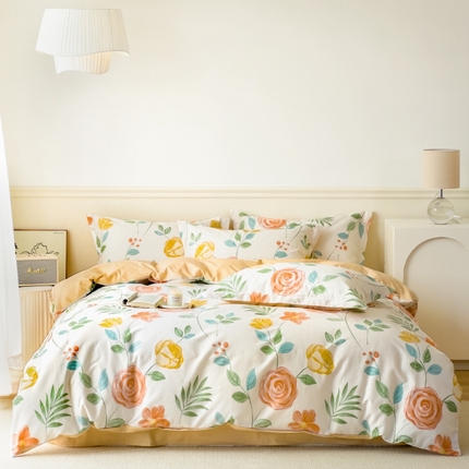 91家纺网 家纺一手货源 找家纺 （总）卓越 2025新款128*68全棉印花四件套