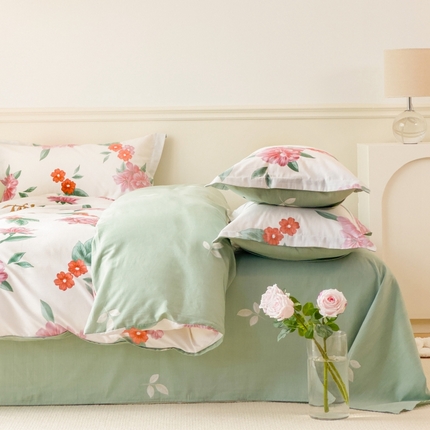 91家纺网 家纺一手货源 找家纺 （总1）卓越 工厂直营新款128*68全棉印花斜纹单床单