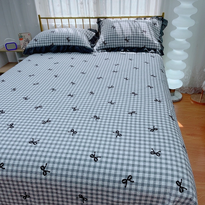 91家纺网 家纺一手货源 找家纺 2024新款亲肤舒适法式床盖三件套 芳菲