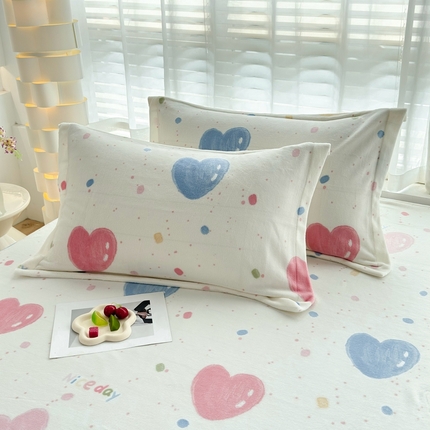 91家纺网 家纺一手货源 找家纺 （总）翎盈家纺 2024新款加厚高克重牛奶绒枕套枕头套