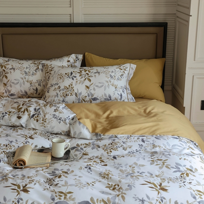 91家纺网 家纺一手货源 找家纺 久典家居 2024新款60S天丝棉数码磨毛四件套 洛薇