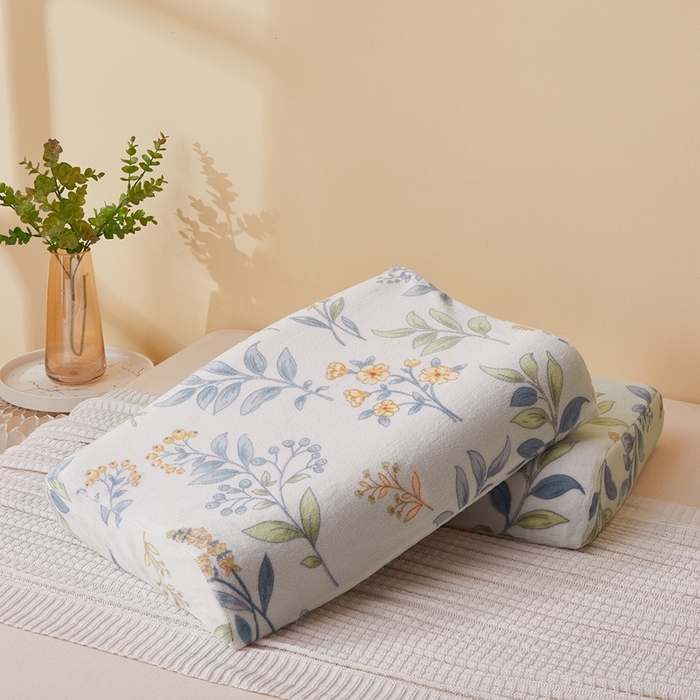 91家纺网 家纺一手货源 找家纺 翎盈家纺 2024新款加厚高克重牛奶绒乳胶枕头套 兰花