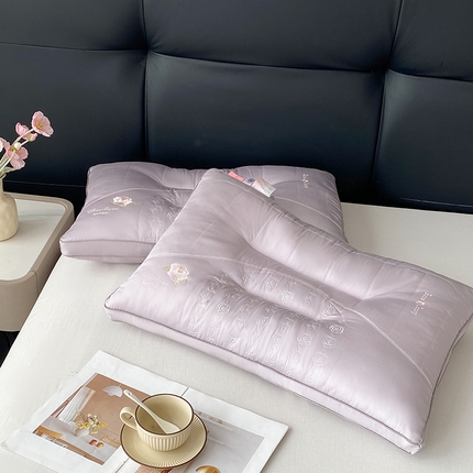 91家纺网 家纺一手货源 找家纺 （总）浩宇家纺新款玫瑰枕芯成人家用枕头芯区间定位护颈椎助眠整头芯