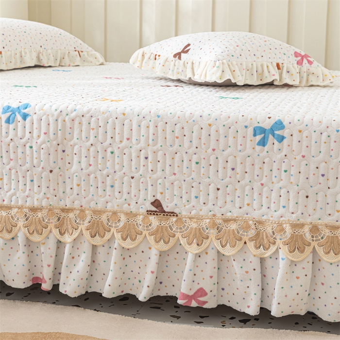 91家纺网 家纺一手货源 找家纺 美优兰 2025秋冬新款牛奶绒榻榻米垫床盖（可定制） 五彩斑斓