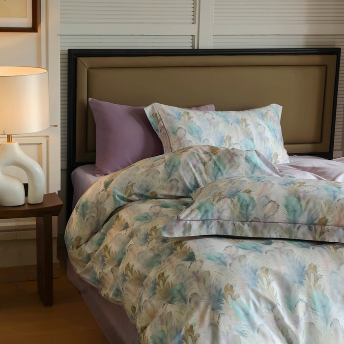 91家纺网 家纺一手货源 找家纺 久典家居 2024新款60S天丝棉数码磨毛四件套 漫行