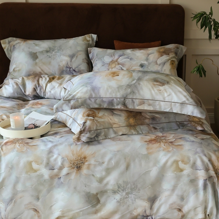 91家纺网 家纺一手货源 找家纺 久典家居 2024新款60S天丝棉数码磨毛四件套 萨曼莎