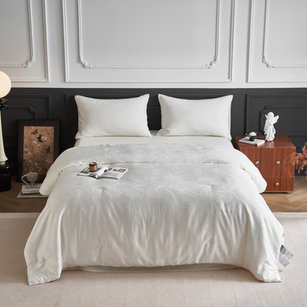 91家纺网 家纺一手货源 找家纺 （总）莱福仕家纺 2024新款彩丝大提花蚕丝被冬被被子被芯