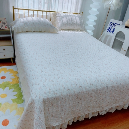 2024新款亲肤舒适法式床盖三件套 小天鹅