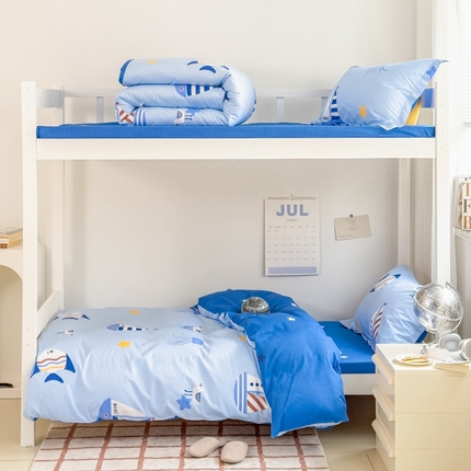 卓越 2024全棉12868印花学生宿舍三件套 海洋之星