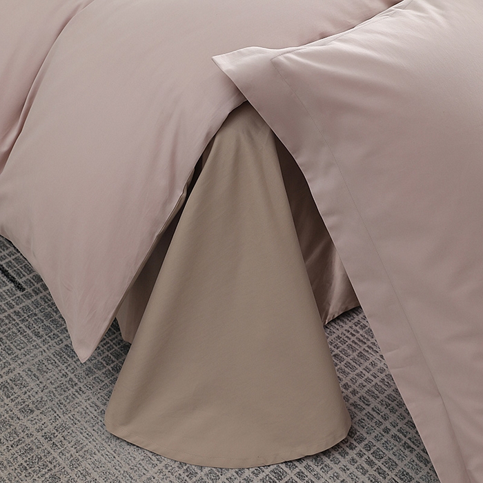 91家纺网 家纺一手货源 找家纺 莱阁亿 2025秋冬新款高支高密全棉纯棉磨毛双拼纯色四件套 灰紫&可可奶宗