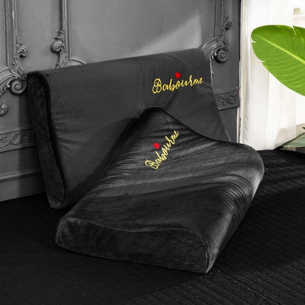 91家纺网 家纺一手货源 找家纺 大黄蜂家居家纺 2025新款-水晶绒秋冬乳胶枕套 绅士灰