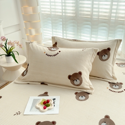 91家纺网 家纺一手货源 找家纺 （总）翎盈家纺 2024新款加厚高克重牛奶绒枕套枕头套