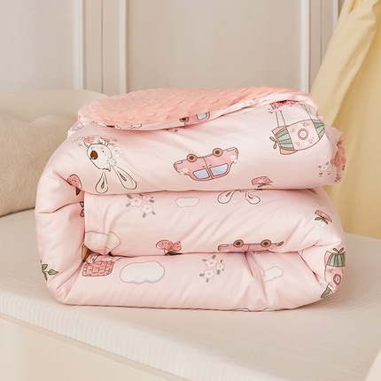 91家纺网 家纺一手货源 找家纺 （总）嗨生活 2025新款全棉豆豆被儿童豆豆被春秋被冬被幼儿园可拆款被子