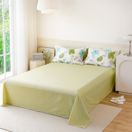 91家纺网 家纺一手货源 找家纺 （总1）卓越 工厂直营新款128*68全棉印花斜纹单床单