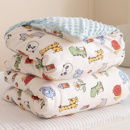 91家纺网 家纺一手货源 找家纺 （总）嗨生活 2025新款全棉豆豆被儿童豆豆被春秋被冬被幼儿园可拆款被子